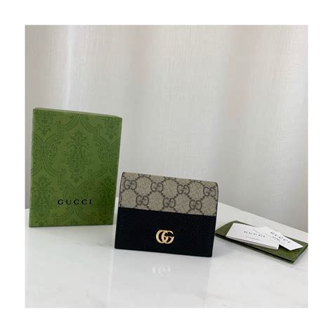 gg marmont card case wallet.